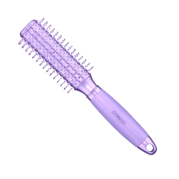 Conair Accessories - Tourmaline Gel Grips - Small Round Bristle Brush - Lavender