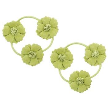 Evita Peroni - Chip Pony Elastic - Lime Green (2 pieces)