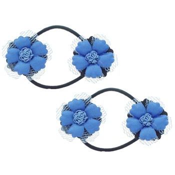 Evita Peroni - Chip Pony Elastic - Riviera Blue (2 pieces)