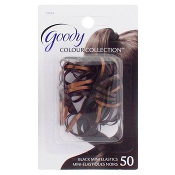 Goody - Colour Collection - Latex Elastics - Brunette (Set of 50)