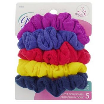 Goody - Ouchless - Gentle Scrunchies - Skinny - Brights (Set of 5)