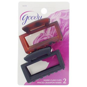 Goody - Marie Claw Clips - Frosted Tort & Black (Set of 2)