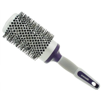 Conair Accessories - Anti Static Boar Bristle X-Large Round Brush with Skinny Bristles - Purple