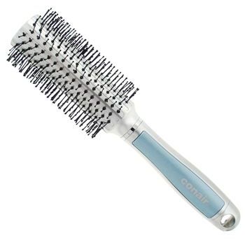 Conair Accessories - Leatherettes - Medium Round Bristle Brush - Blue (1)