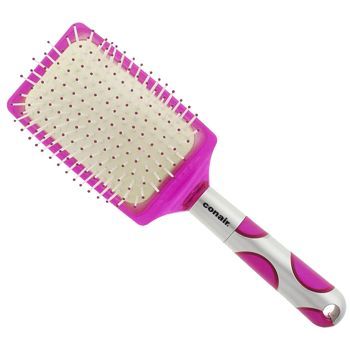 Conair Accessories - Lots Of Dots - Paddle Cushion Brush - Fuchsia (1)