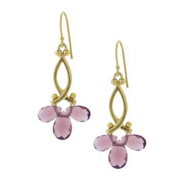 Evita Peroni - Primrose Earrings - Amethyst (Set of 2 Earrings)