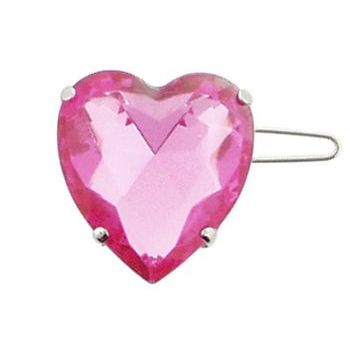 BIJOUX LUCK - A Sassy Heart Mini Barrette (1) - Pink