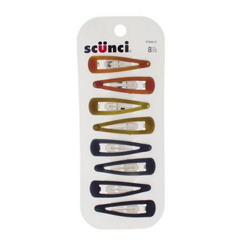 Scunci - Epoxy Matte Snap Clips - 8 pk.