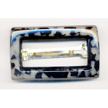 France Luxe - Rectangle Buckle Barrette - Ivory Tokyo