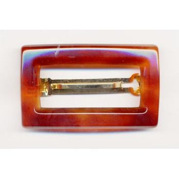 France Luxe - Rectangle Buckle Barrette - Tort