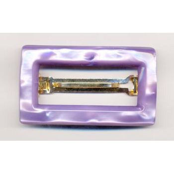 France Luxe - Rectangle Buckle Barrette - Lilac