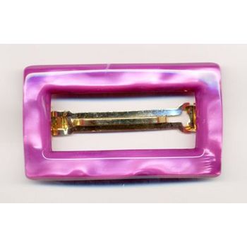 France Luxe - Rectangle Buckle Barrette - Plum