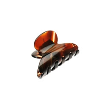 France Luxe - Mini Couture Jaw Clip - Marble Brown