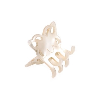 France Luxe - Small Butterfly Jaw - White