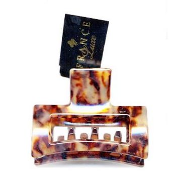 France Luxe - Cutout Rectangle Jaw Clip - Ecorce (1)