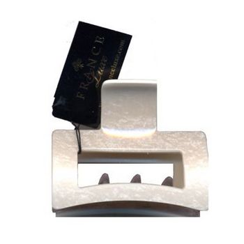 France Luxe - Cutout Rectangle Jaw Clip - Mousseline (1)