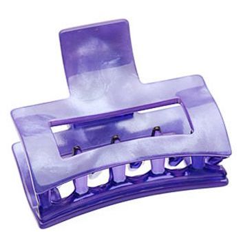 France Luxe - Cutout Rectangle Jaw Clip - Lilac (1)