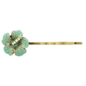 Evita Peroni - Alara Bobby Pin - Verdegris Green (1)