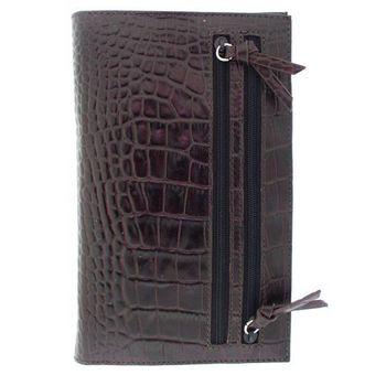 Alicia Klein - Tour One - Croco Print - Dark Chocolate