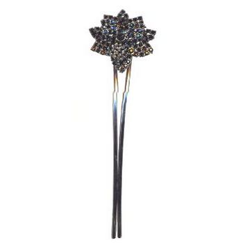 Roberta Chiarella - Flower Hairstick - Jet Black (1)