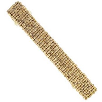 Winter Shaw - Beaded Barrette - Gold