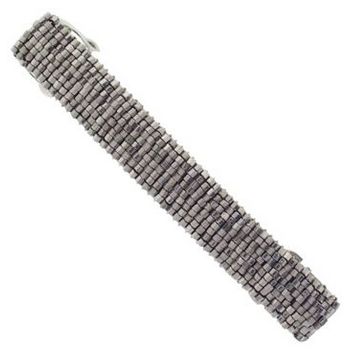 Winter Shaw - Beaded Barrette - White Gold