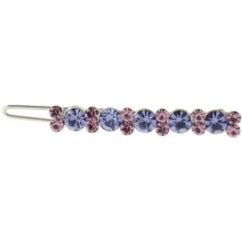Karen Marie - Crystal Line Encrusted Clip - Lavender & Light Amethyst (1)