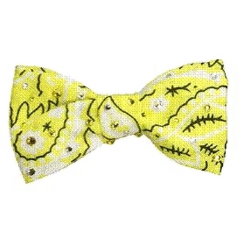 Tarina Tarantino - Dusty Rosaline - Ingalls - Bandana Bow Anywhere Clip - Yellow Rose