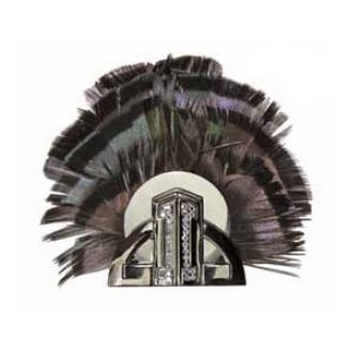 Tarina Tarantino - Magic Mirror - De Anza - Feather and Swarovski Crystalled Deco Hair/Anywhere Clip