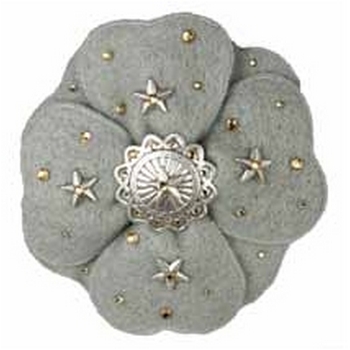 Tarina Tarantino - Dusty Rosaline - Dear Dogwood - Western Felt Flower Anywhere Clip - Saddle