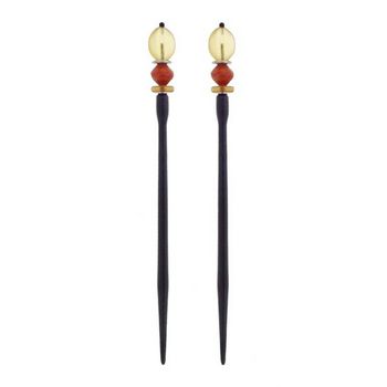 Mei Fa - Hairstyx - Abelia - Long Hairsticks - (Set of 2)