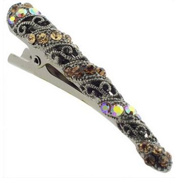 Conair Accessories - Jeweled Beak Clip - Topaz Marcasite (1)