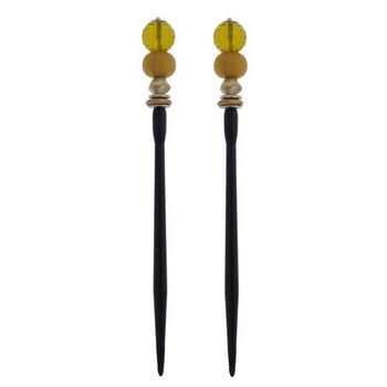 Mei Fa - Hairstyx - Amberlight - Short Hairsticks - (Set of 2)