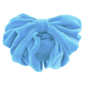 Karen Marie - Snood Collection - Large Velvet Snood with Glittered Lining - Aqua