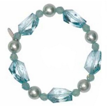 Tarina Tarantino - Oceanica - Swarovski Crystal, Glass Pearl, and Cosmic Bead Aquatica Stretch Bracelet