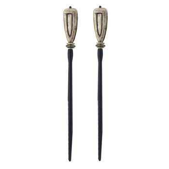Mei Fa - Hairstyx - Arrow Silver - Long Hairsticks - (Set of 2)