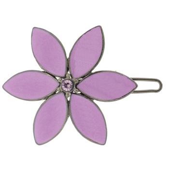 Fred & Lola - Enamel Floral Barrette (1) - Lavender