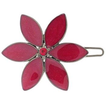 Fred & Lola - Enamel Floral Barrette (1) - Red