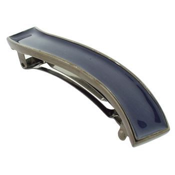 Fred & Lola - Enamel Wave Barrette (1) - Navy