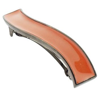 Fred & Lola - Enamel Wave Barrette (1) - Orange