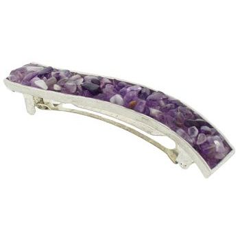 Fred & Lola - Semi Precious Chip Barrette (1) - Amethyst