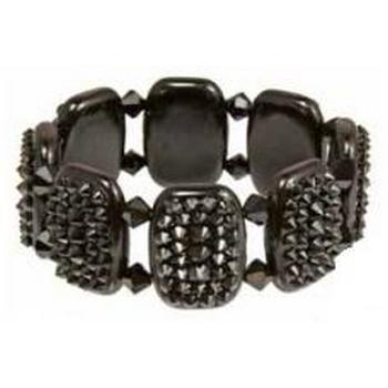 Tarina Tarantino - Black Dahlia - Elfaba - Swarovski Crystal Thorn Stretch Bracelet Bracelet