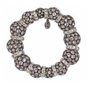 Tarina Tarantino - Magic Mirror - Penthouse - Swarovski Crystal Ball Stretch Bracelet