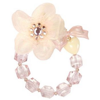 Tarina Tarantino - Electric Butterfly Organza Flower Bracelet - Nude