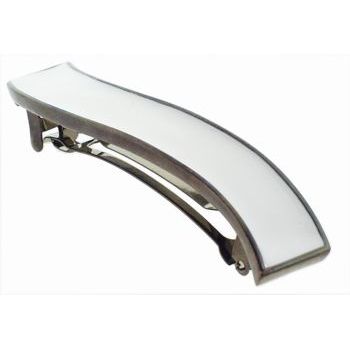 Fred & Lola - Enamel Wave Barrette (1) - White