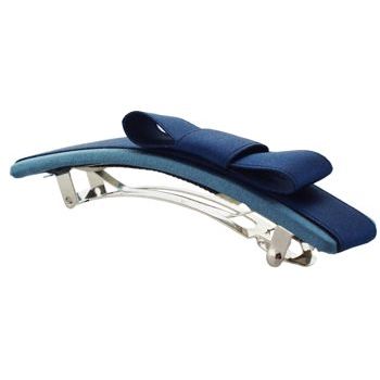Susan Daniels - Barrette - Two Tone Satin w/Bow - Teal (1)