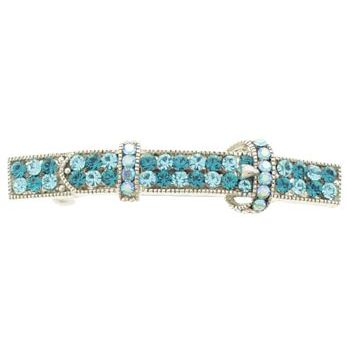 Karen Marie - Crystal Belt Barrette - Aqua (1)