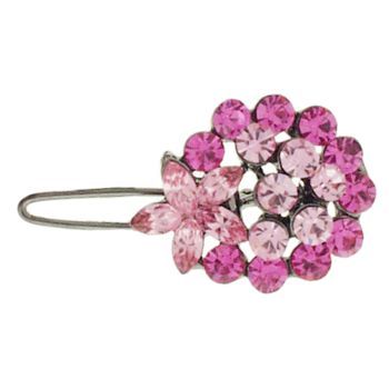 Karen Marie - Crystal Cluster & Flower Petite Clip - Rose (1)