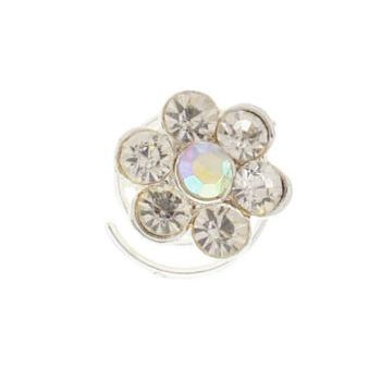 Karen Marie - Crystal Flower Coils  - White & White AB (1)