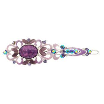 Medusa's Heirlooms - Antique Marble Barrette - Purple (1)